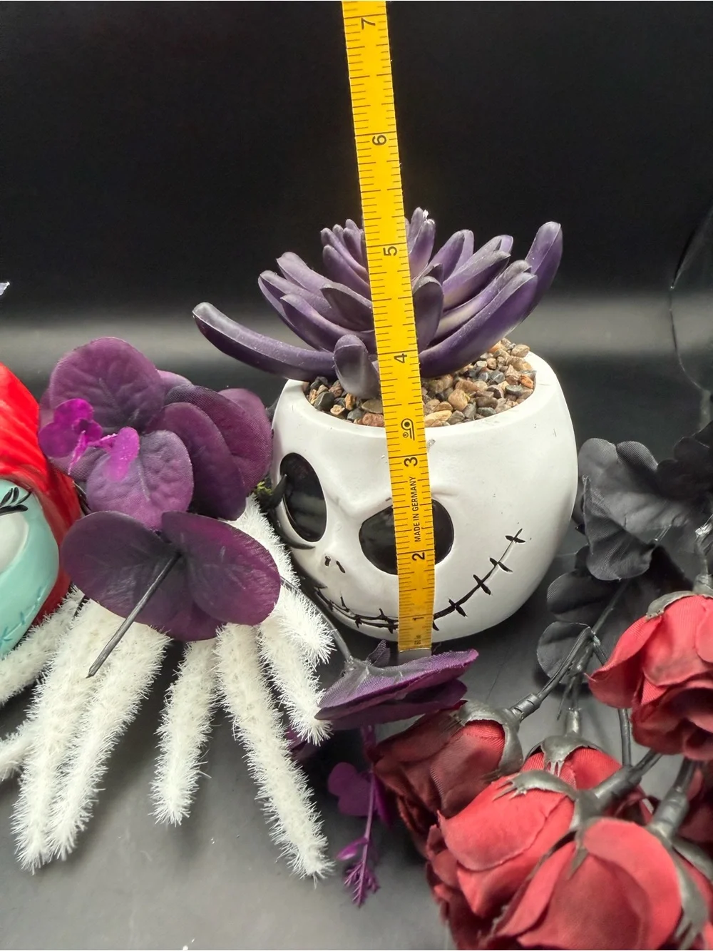 Disney’s Nightmare Before Christmas Fake Succulent Planters Jack and Sally